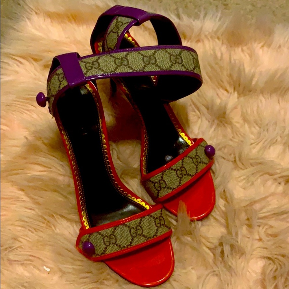 Gucci Monogram Heels